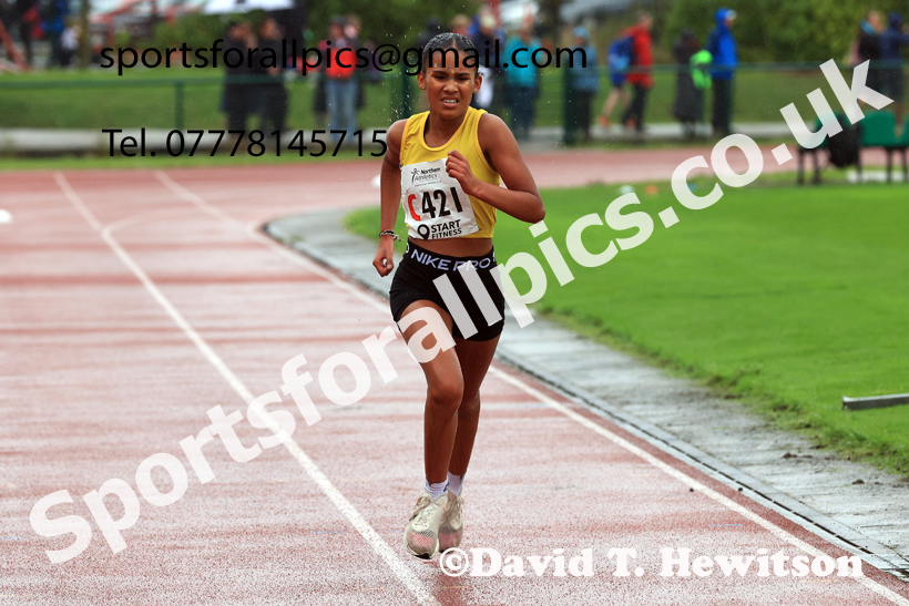 Girls Under-13s 2025 Northern Athletics Autumn Road Relays, Leigh, Lancashire. Photo: David T. Hewitson/Sports for All Pics